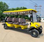 Yellow 8-Seater Electric Golf Cart With Customizable Color And LOGO Perfect For