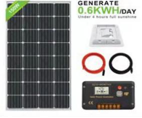 Wholesale 20.3V Eco Worthy Solar Panel Power Station 150W For Outdoor RV / Van Camping from china suppliers