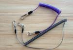 Transparent PU Coated Stainless Steel Wire Inside Tool Coiled Leash Holder w