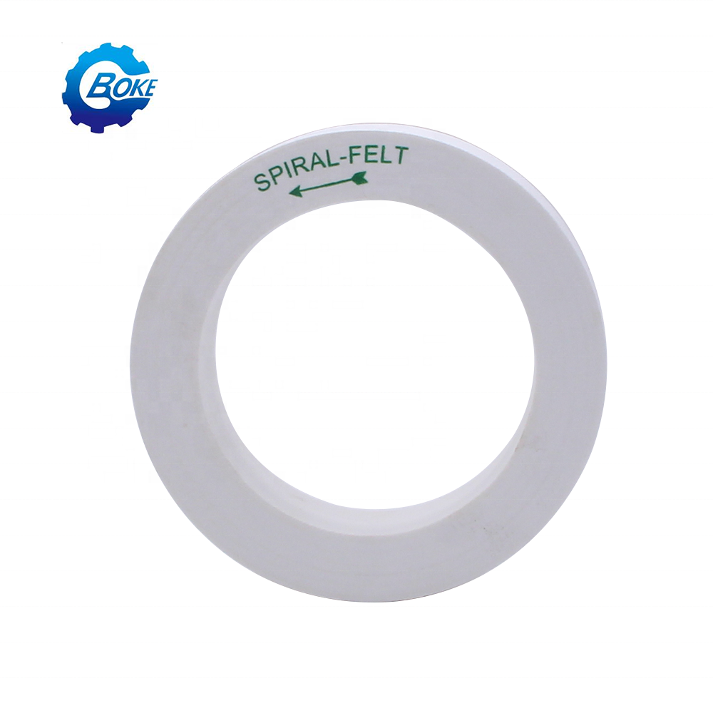 BOKE Factory high quality glass polishing spiral felt wheel for beveling machine