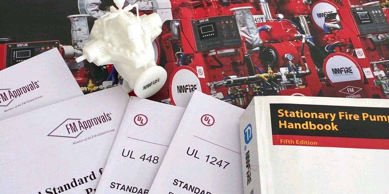 1000GPM Diesel Engine UL FM Approved Fire Pumps With Fuel Tank
