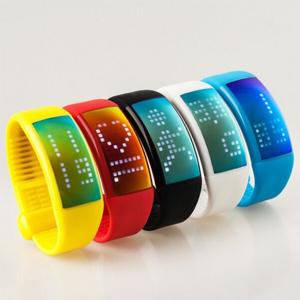 China shenzhen supplier silicone rubber bracelet bluetooth programmable bracelet heart rate on sale