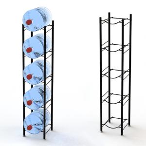 Wholesale 5 Tier Metal 5 Gallon Water Bottle Display Stand from china suppliers