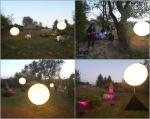 Dimmable Event Balloon Light 800w , LED Balloon Lights Decoration Branding