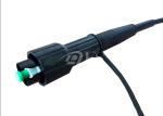 Fiber Optic Cable Assembly , Mini SC optic connector Waterproof Fiber Optic