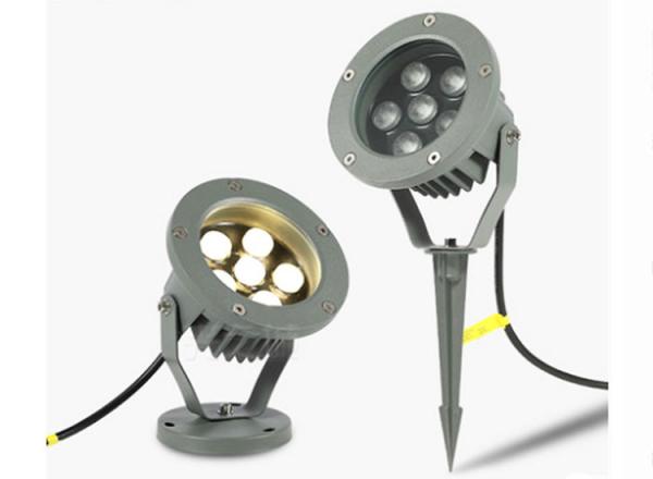 LED Projection Spotlight Waterproof Round Floor Lamp Plug-in Outdoor Lawn Villa