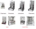 Gas Type LPG/NG Stainless Steel Middle Eastern Bbq Grill Shawarma Making Machine