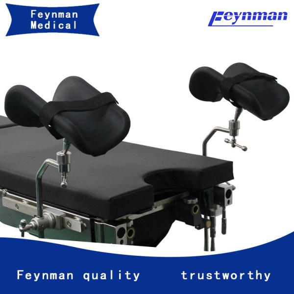 PU Stainless Steel Gynecology Leg Holder With Out Clamp Laparoscopy Table Leg