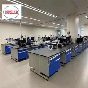 Wholesale Chemistry Lab Workbench Malaysia Fire Resistant Steel Laminate DTC105 DEG Hinges Phenolic Resin Top from china suppliers