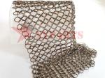 Bronze Stainless Steel Chainmail Metal Ring Mesh For Wall Curtains