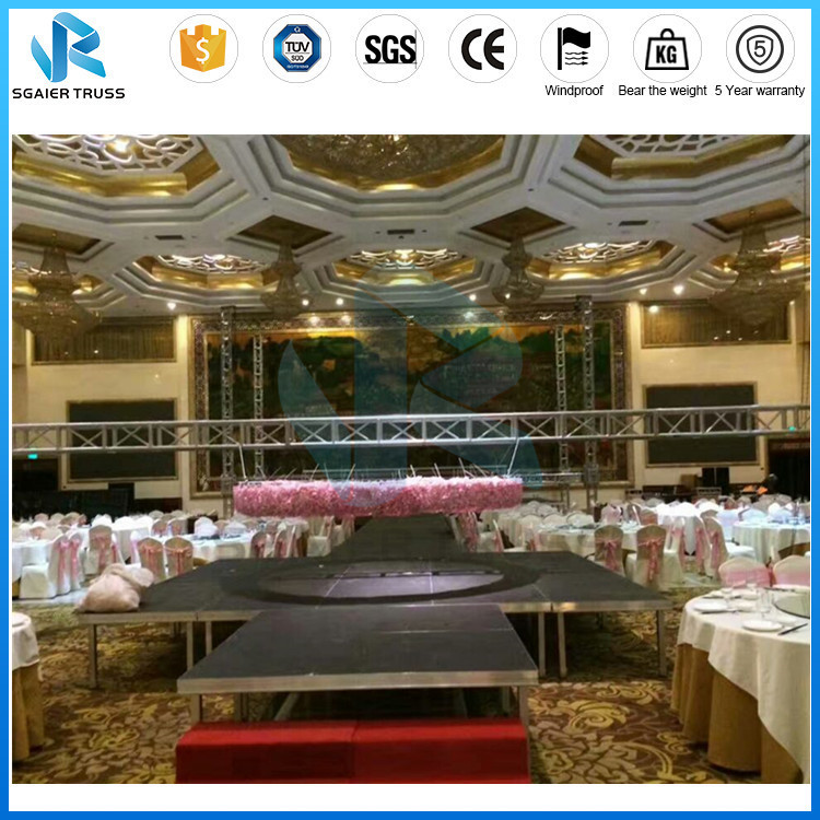 SgaierTruss Aluminum portable 4x8 mobile mini stage platform for children show 0.2m height