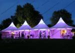 Big PVC Aluminium Pagoda Wedding Event Tents With Luxury Desorations And Lights