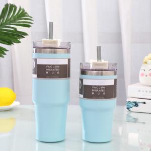 Wholesale 20OZ Stainless Steel Tumbler Bottle With Lid And Straw , Insulated Coffee Mugs from china suppliers