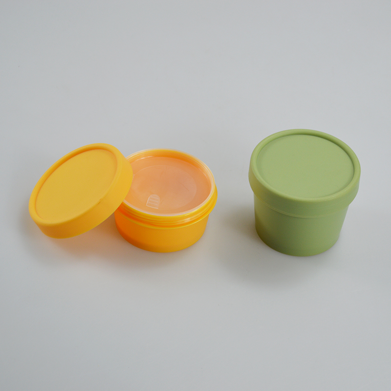 Clear or Customized Color 50ml/100ml Facial Scrub Cream Jar PP Mate Cream Container