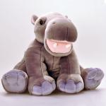 8 Inch Lovely Hippo Animal Plush Toys Promotion Gifts For Holiday Celebration