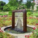 2mm Thick Corten Steel Metal Rain Curtain Water Feature Rusty