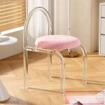 Stylish Assembled Acrylic Transparent Makeup Chair for Bedroom, Balcony, and
