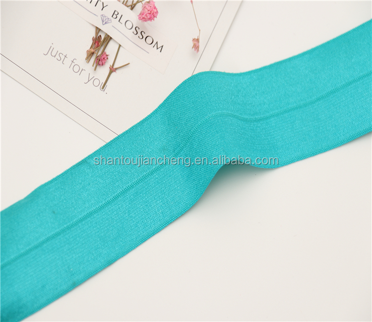 High quality 40mm Glossy foldover elastic band for underwear elastic band