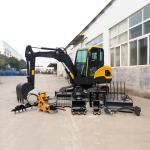 Hydraulic Rubber Crawler Tracked Backhoe Bucket Mini Digger 4 Ton Mini Crawler