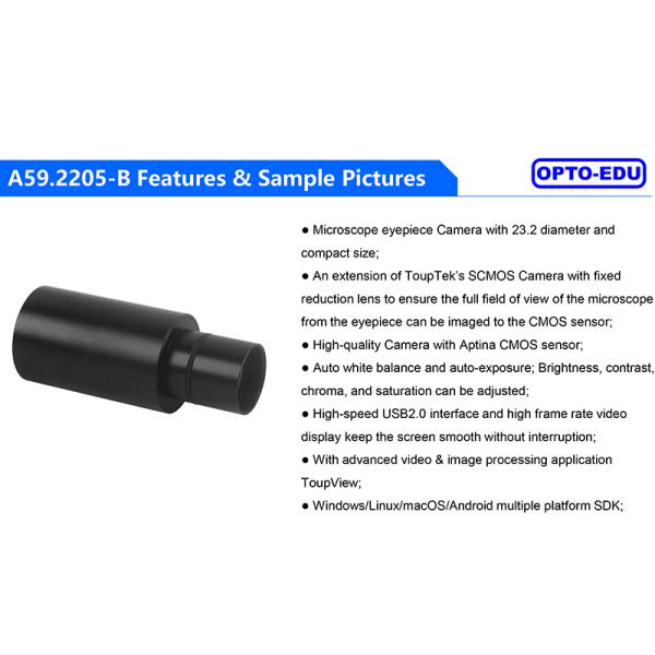 OPTO EDU A59.2205-B Usb 2.0 Cmos Microscope Eyepiece Camera