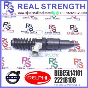 Wholesale 22218106 22717954 Diesel Fuel Injector BEBE5L14101 For VOVLO MD16 US14 GREENHOUSE GAS SPEC from china suppliers