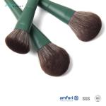 12pcs Green Wood Handle Pretty Makeup Brush Sets