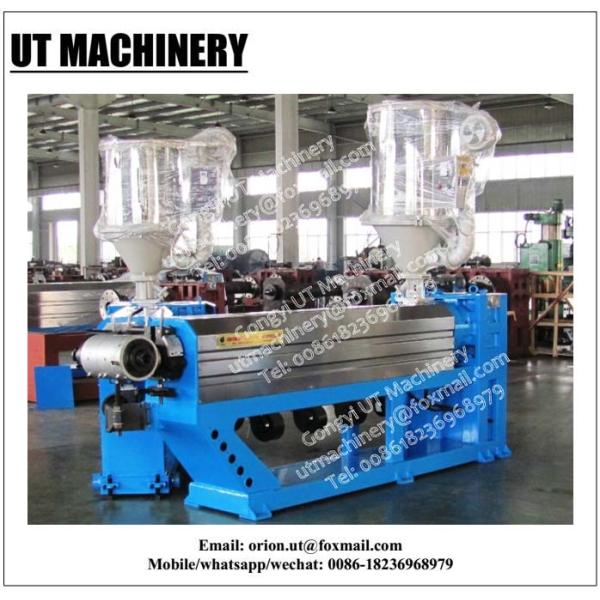 Extruding Insulation Layer Copper Wire Cable Production Line Customizable Green Color