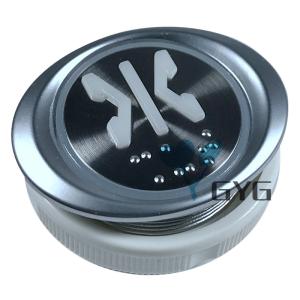 Wholesale OVAL DC12V/24V ELEVATOR DOOR CLOSE BUTTON WITH BRAILLE 37MM from china suppliers