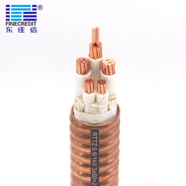 Stranded Conductor Mineral Insulated Metal Sheathed Cable 0.6/1KV Voltage 3×25+1