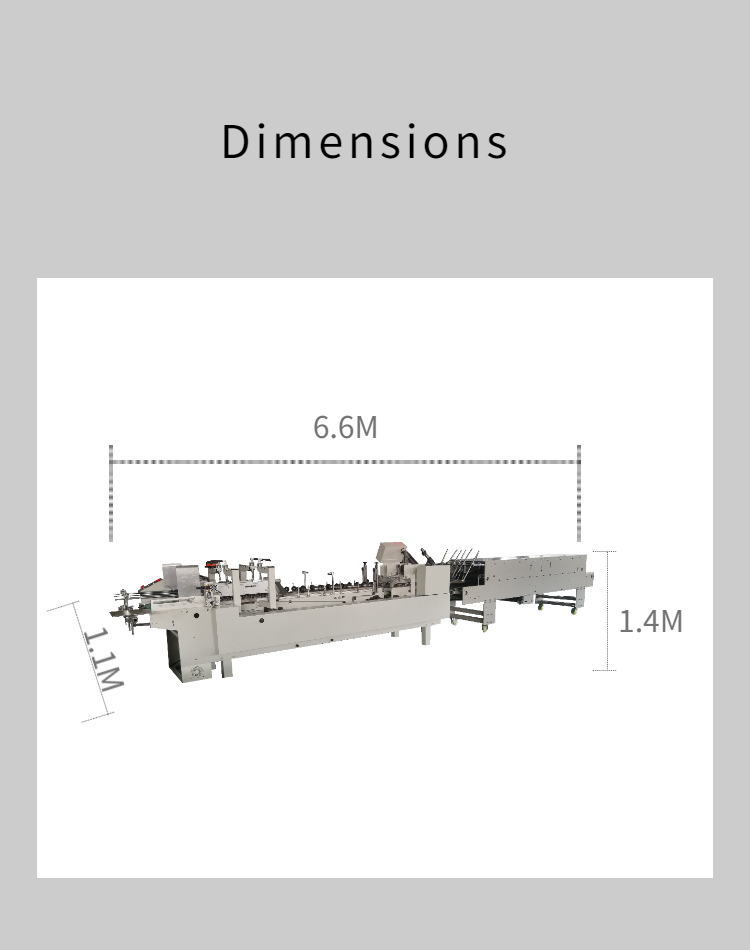 1500 kg Capacity Automatic Glue Machine for Cardboard 250g-650g 3A Paper Pasting Machine