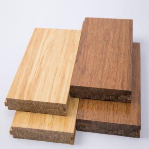Wholesale Engineered Stranded Bamboo Flooring Handcrafted Natural Style Carbonized Click Joint from china suppliers