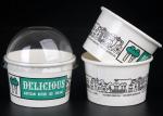Branded 500ml Take Away Ice Cream Gelato Paper Cups