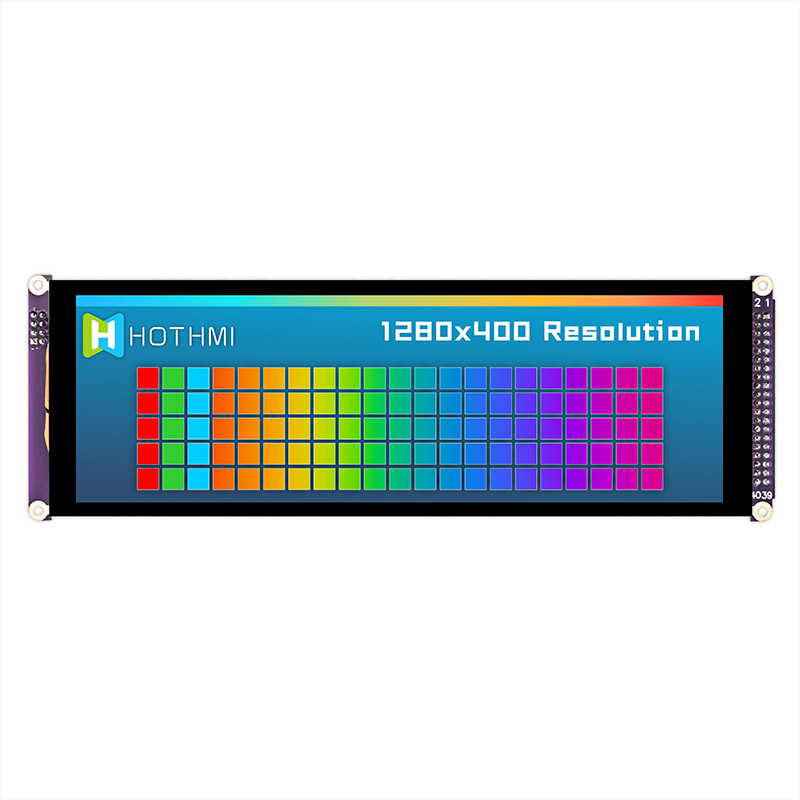 7.84 Inch Bar Style Capacitive Touch IPS TFT LCD Display 1280x400 MCU For Car Monitor
