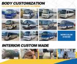 Left Hand Driver 20 Seats 30 Seater Coaster Diesel Bus to Meet Customer's