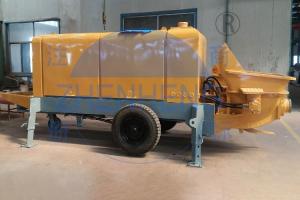 Wholesale Trailer Mount Stationary Concrete Pump , Wear Resistant Small Cement Pump from china suppliers