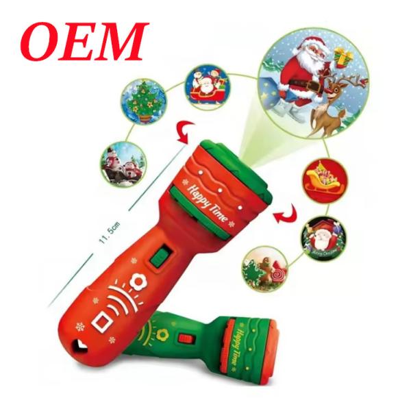 Plastic Projector Flashlight Children's Educational Toys For Christmas Baby