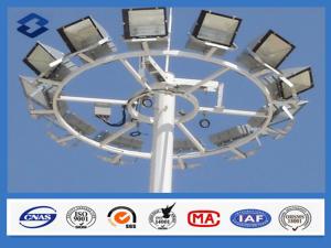 Wholesale 86um Galvanization industrial poles and masts Two Part 20m - 50m height sports mast from china suppliers