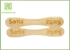 Wholesale Natural Wood Sticks Disposable Ice Cream Spoons With Logo Engraved from china suppliers
