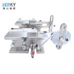 Manual Small Box Corner Labeling Machine With Transparent Label Sensor For