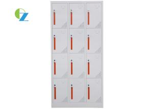 Wholesale Cold Rolling Steel Office Lockers / Metal Locker Cupboard 12 Door 1850mm Height from china suppliers