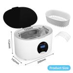 AC200V 480s Adjustable Degas Ultrasonic Cleaner For Razors Dentures