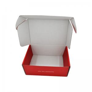 Wholesale Sturdy Kraft Small Red Folding Corrugated Mailer Boxes For Clothes from china suppliers