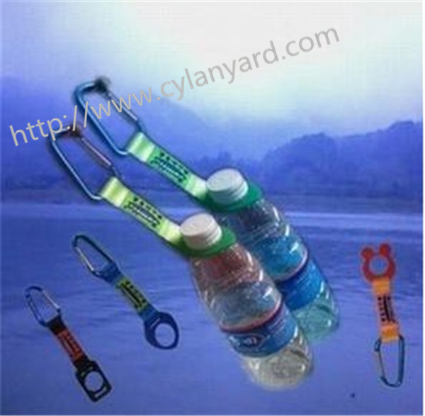 aluminum Carabiner short lanyard bottle holder