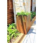 Columnar Corten Steel Planter 25 Inch Tall