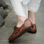 S459 Spring New Women'S Shoes Spot Retro Hollow Cool Flat Women'S Shoes Camel