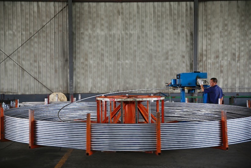 Heat Exchanger 20mm Aluminium Round Tube Solar Aluminum Alloy Pipes Customized Φ29mm