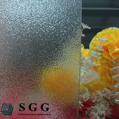 clear frosted patterned glass 4mm