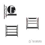 Powder Coated Storage Pallet Rack , Warehouse Metal Storage Racks 150×45×180cm