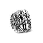 Thai Sterling Silver Angell Style Men's 925 Silver Ring (R6030806)