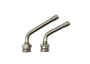 Wholesale Brass Core Metal Tire Valve Stem Bend 60° Nickel Plated 9.7mm Rim Hole TR545D from china suppliers